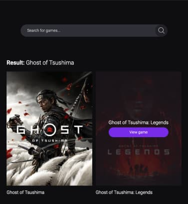 Game Library App - tablet mode image